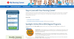 Desktop Screenshot of my-nursing-career.com