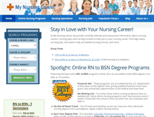 Tablet Screenshot of my-nursing-career.com